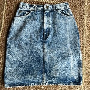 Vintage 80’s Chic Blue Casual Pencil Skirt